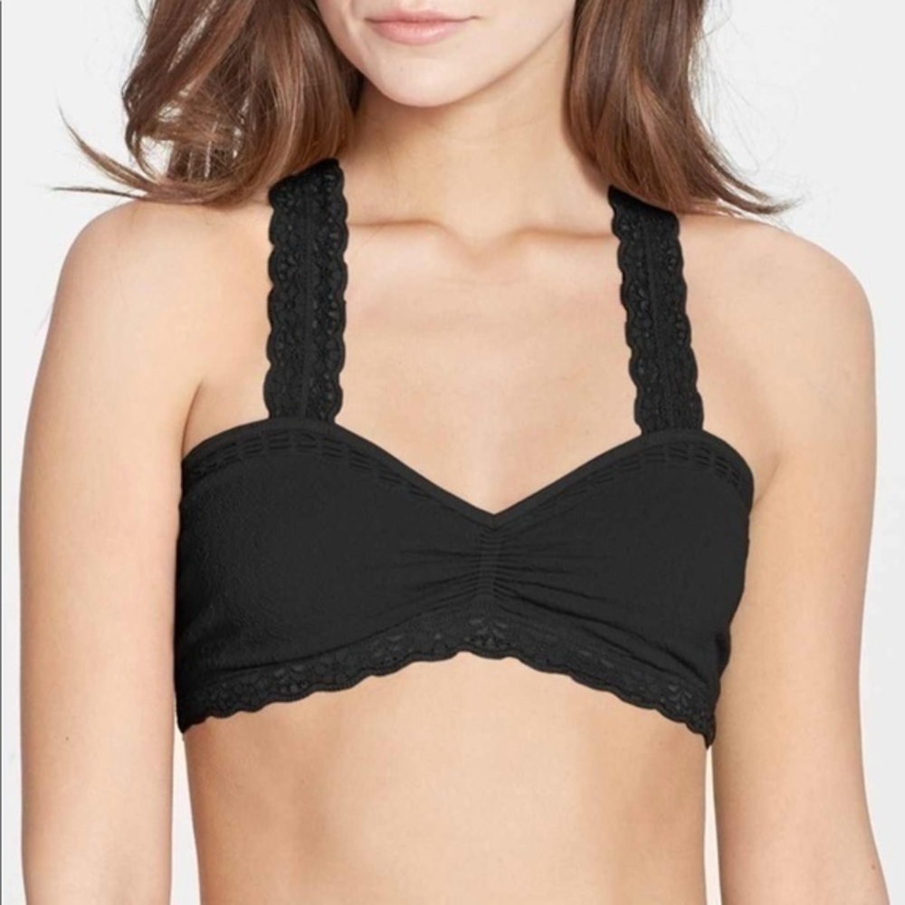 FREE PEOPLE CROCHET RACERBACK BRA